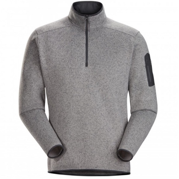 Arc'teryx Men's Covert 1/2 Zip Neck Fleece Sweatshirt Sweater in Gray Sz L - Picture 1 of 16
